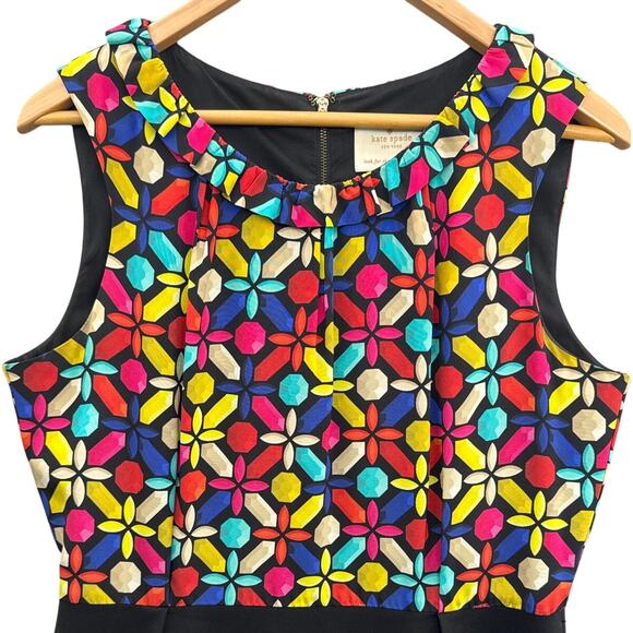 Kate Spade New York Rainbow Kaleidoscope Wiggle Pencil Dress Women 14 - Picture 2 of 9